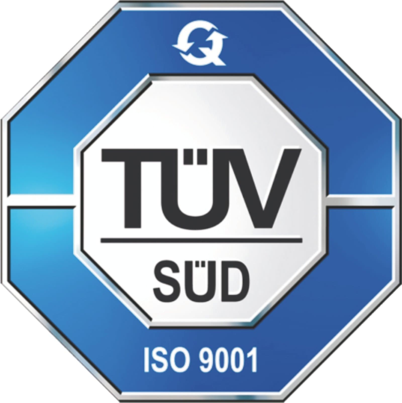 TÜV ISO 9001 certification mark